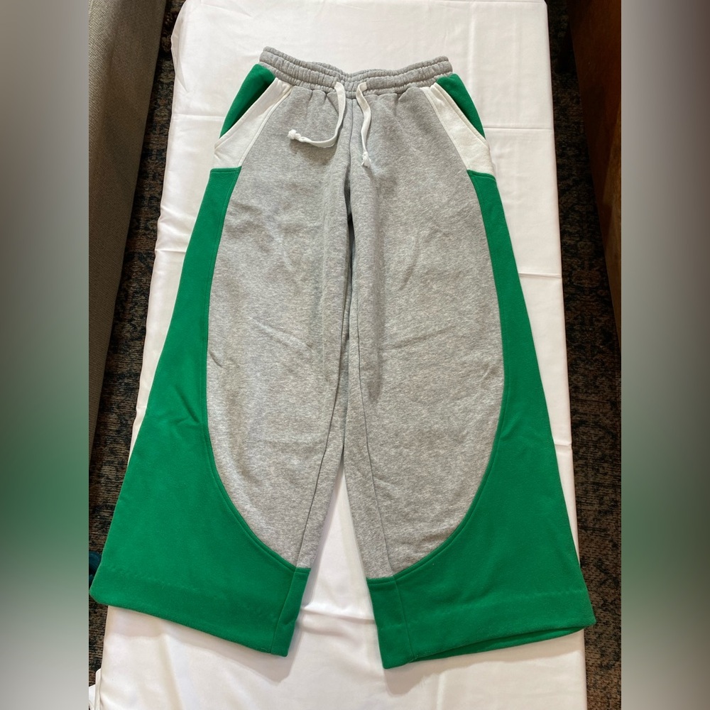 Urban Outfitters Green and Gray Wide Leg Pants